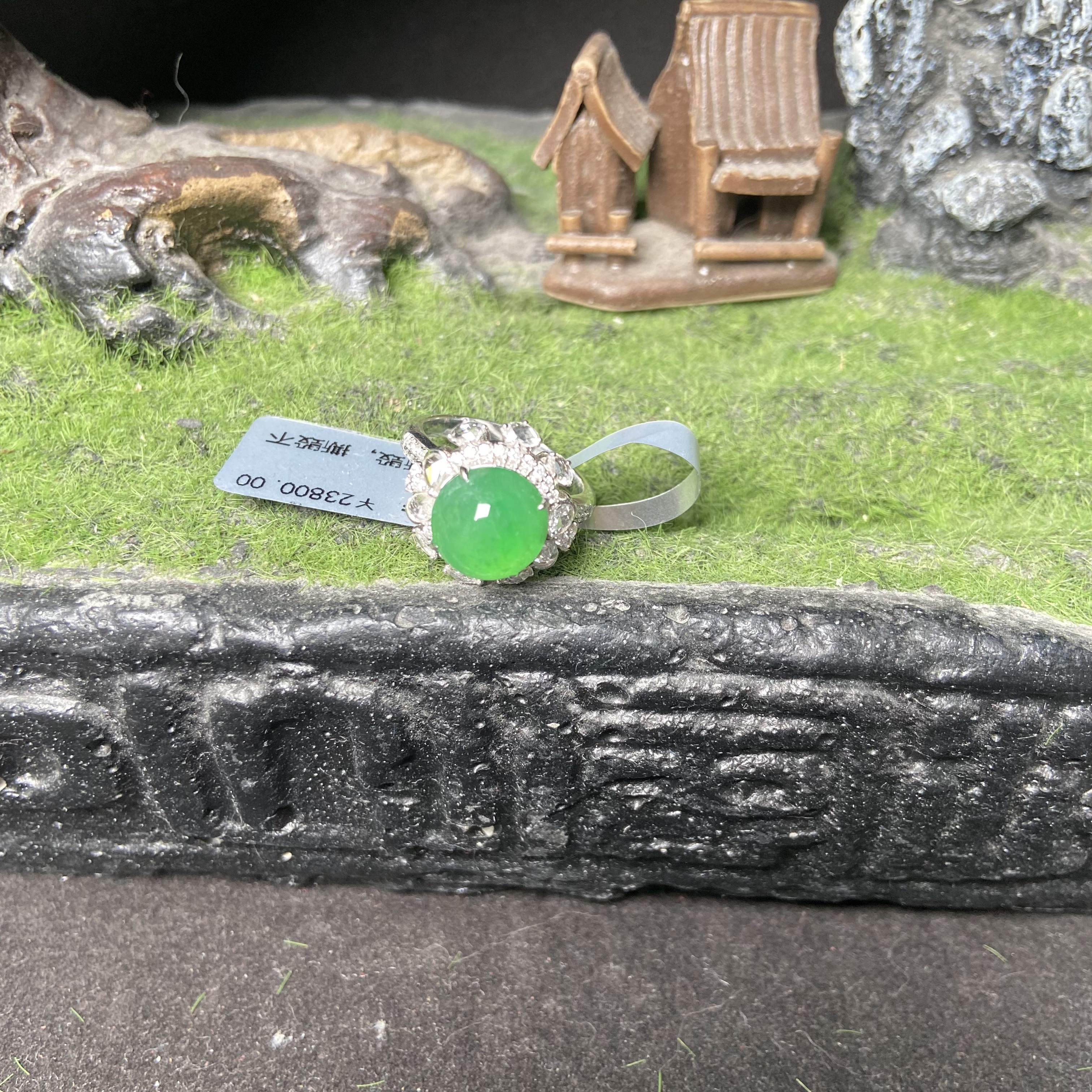 闲值防拍天然翡翠A货戒指