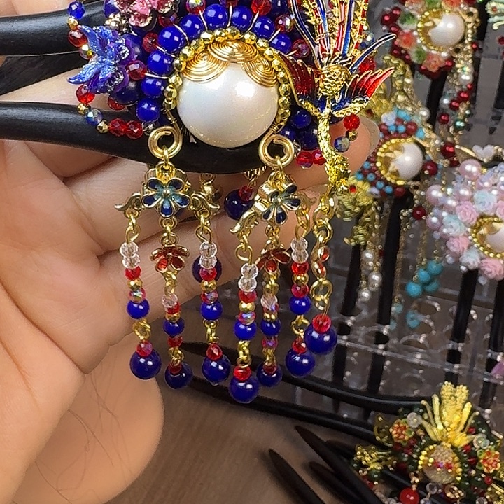 玲***珑古风刀马旦发簪发饰