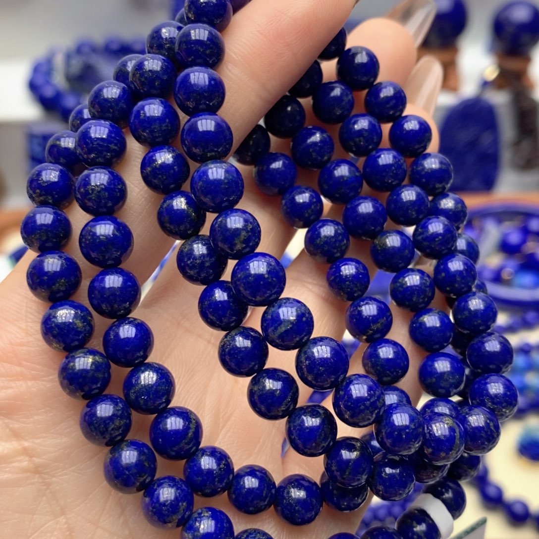 青金石未镶嵌手链7mm108