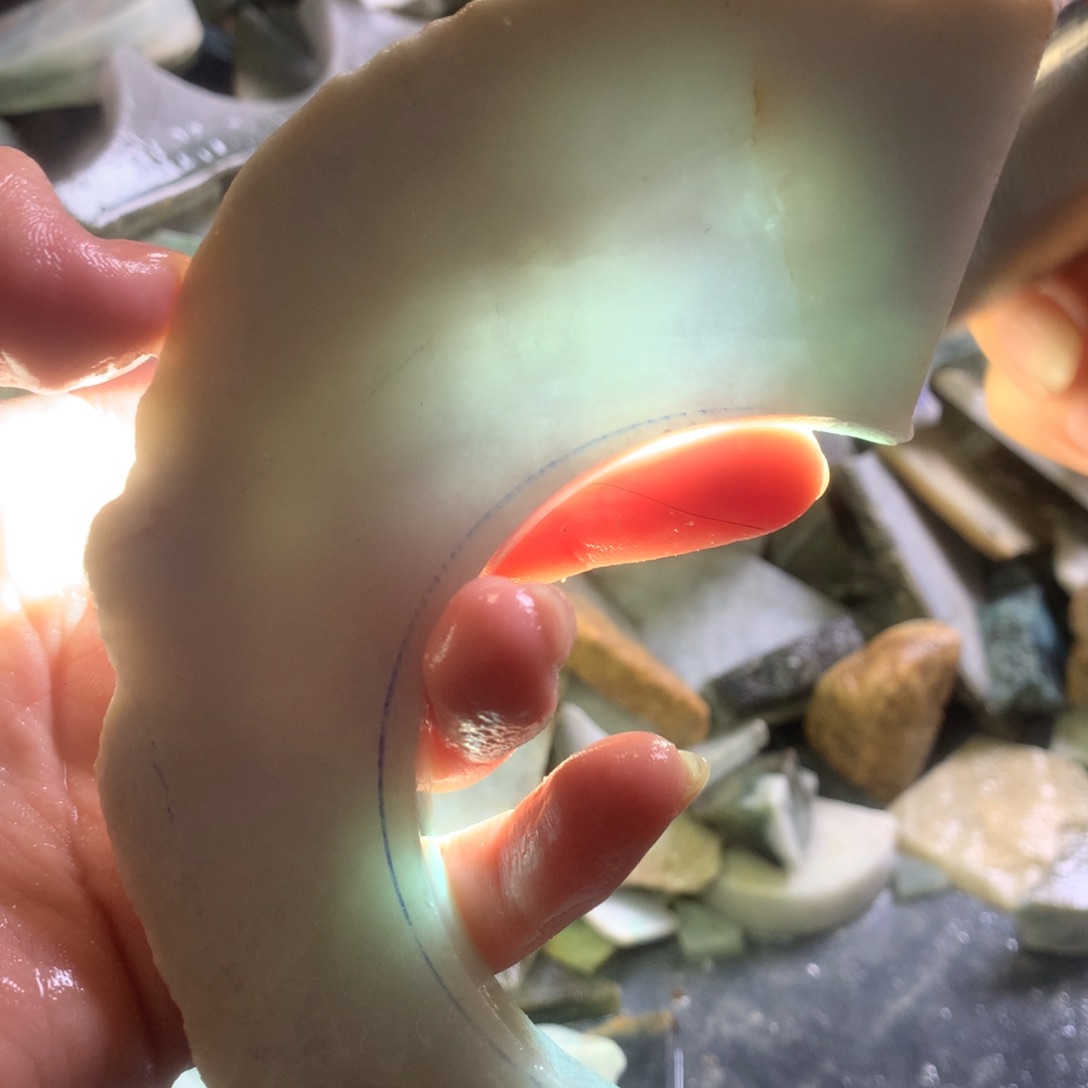 翡翠颈饰未镶嵌缅甸翡翠