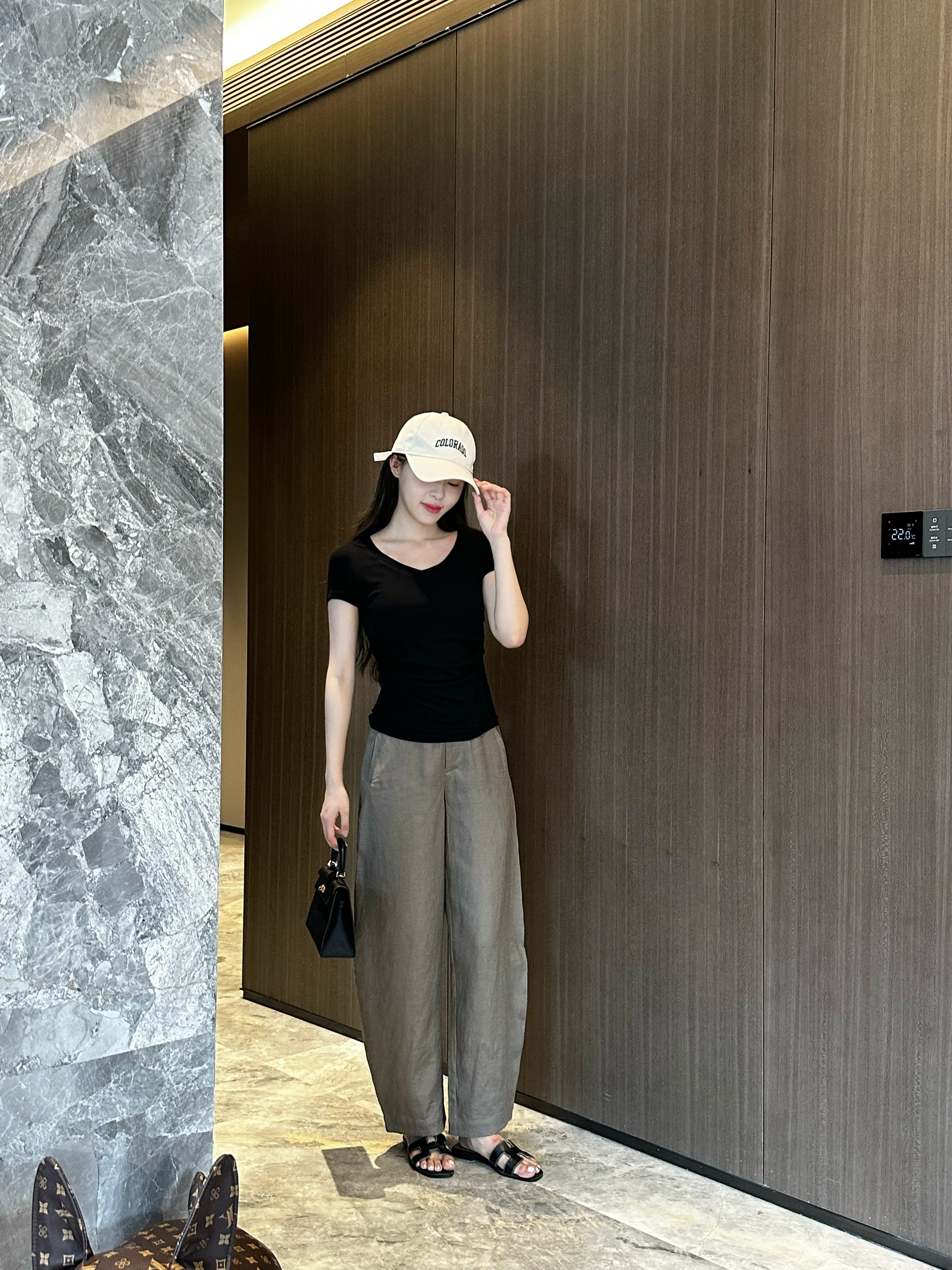 【BAGALIO】亚麻百搭休闲锥形长裤 2919