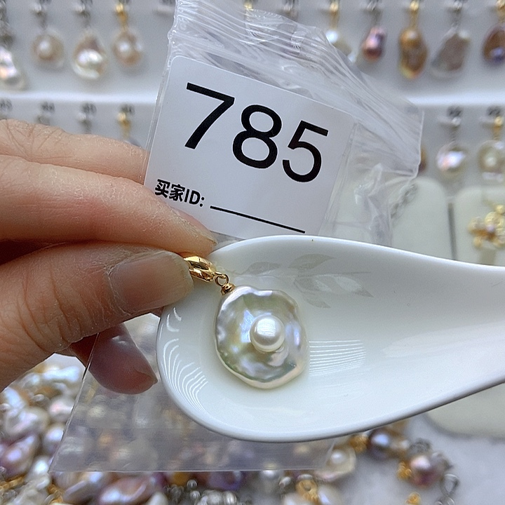 淡水珍珠颈饰银S925镶嵌