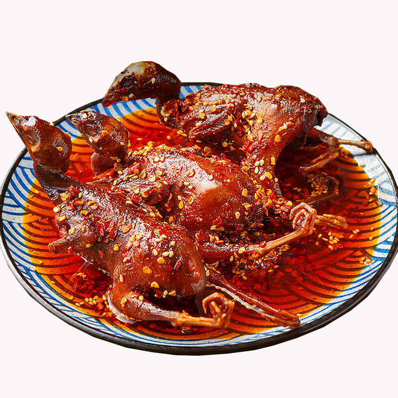 豫标麻辣冷吃鹌鹑70g*每只开袋即食先卤后炒麻辣鲜香回味无穷