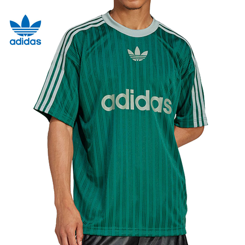 adidas阿迪达斯三叶草男子运动休闲短袖T恤JP1028