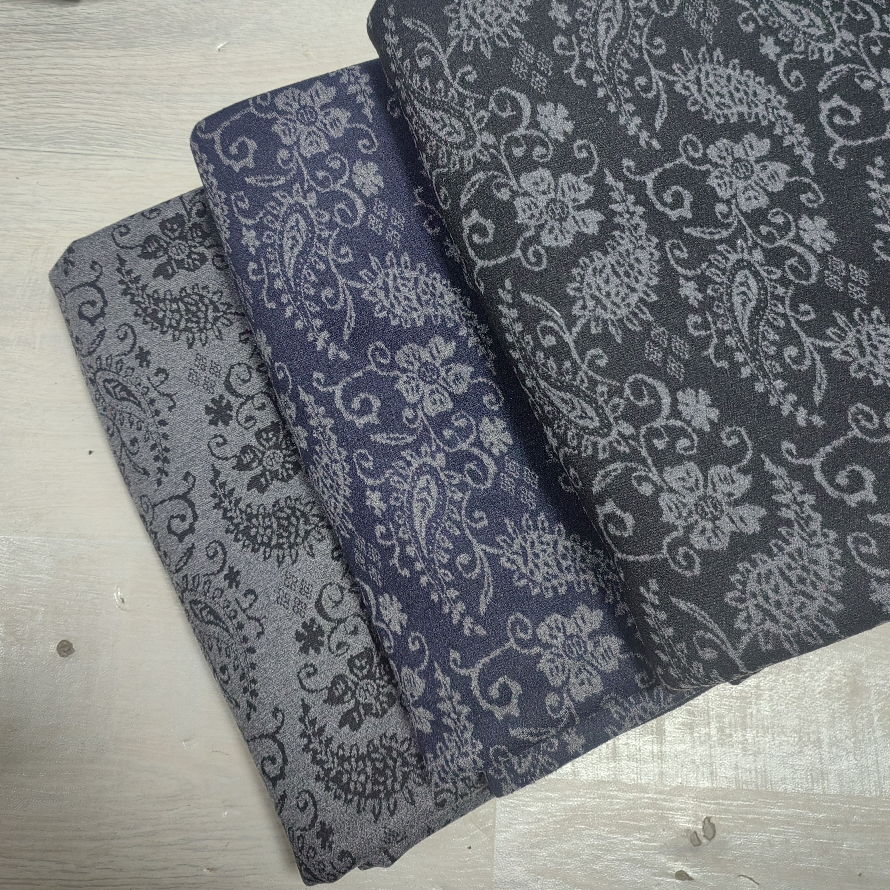 布优布艺面料-加绒腰果花