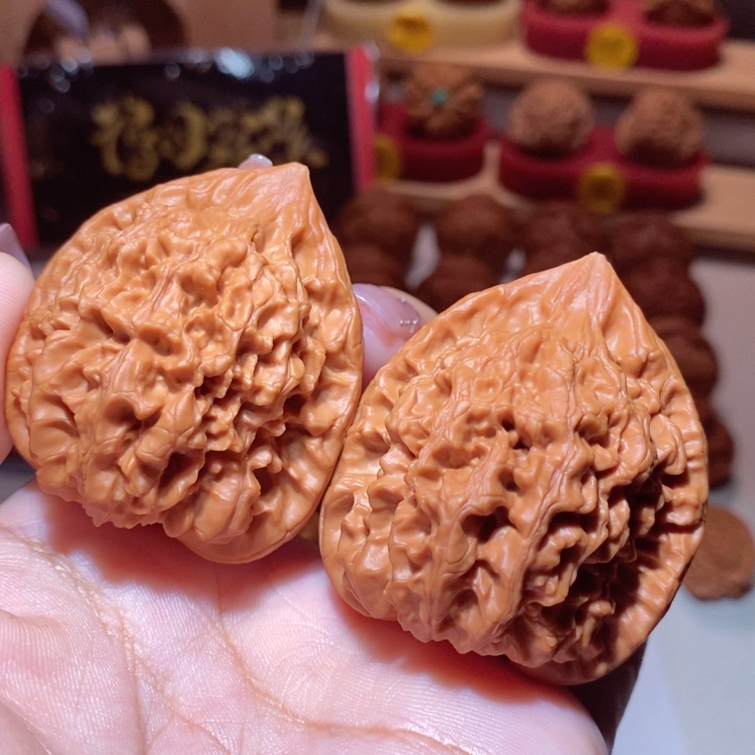 文玩核桃把件高桩官帽