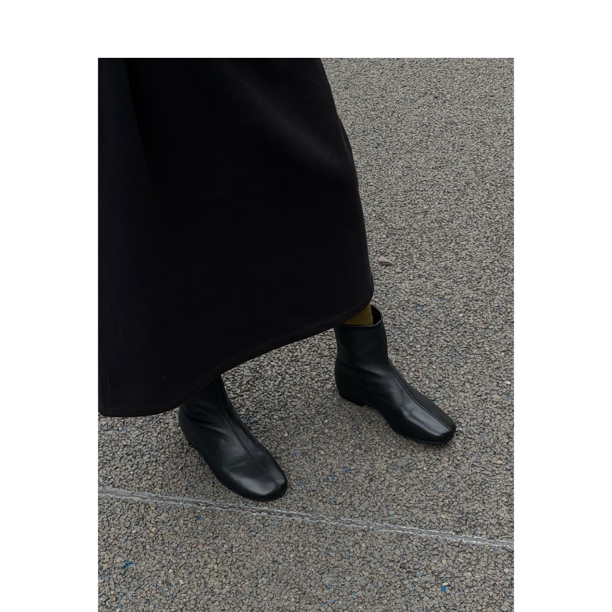 【真皮 瘦瘦靴 】 复古显瘦 短靴 百搭气质 法式方头 N010