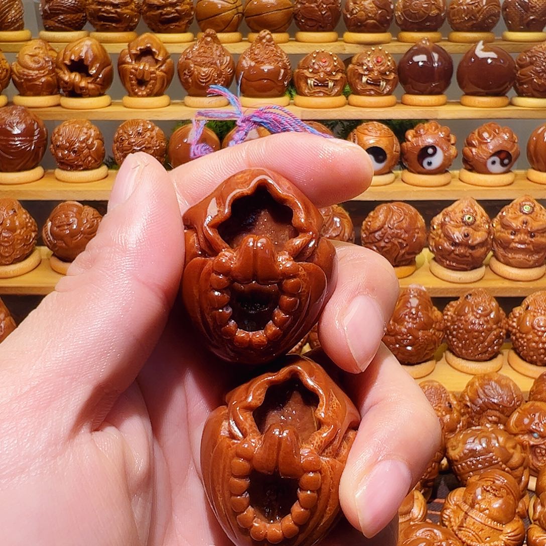 波***夫手串/手链橄榄核无像佛3.7玉华