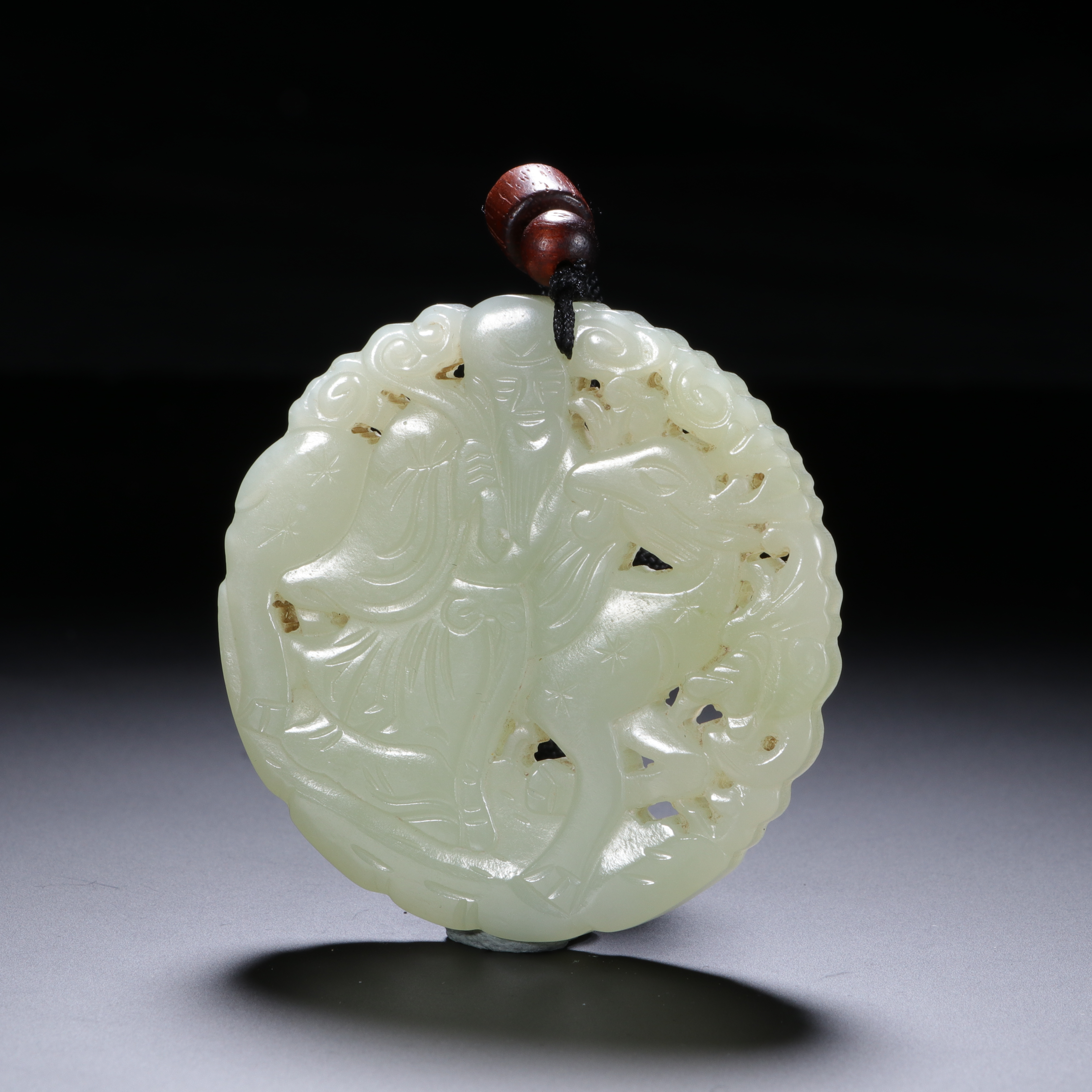 【程田文物】和田玉寿星牌-251125X-16.