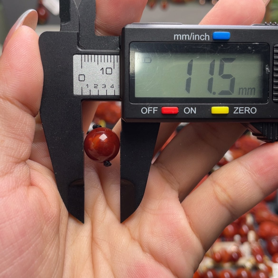 【闪购商品】未镶嵌圆珠11mm南红玛瑙橙