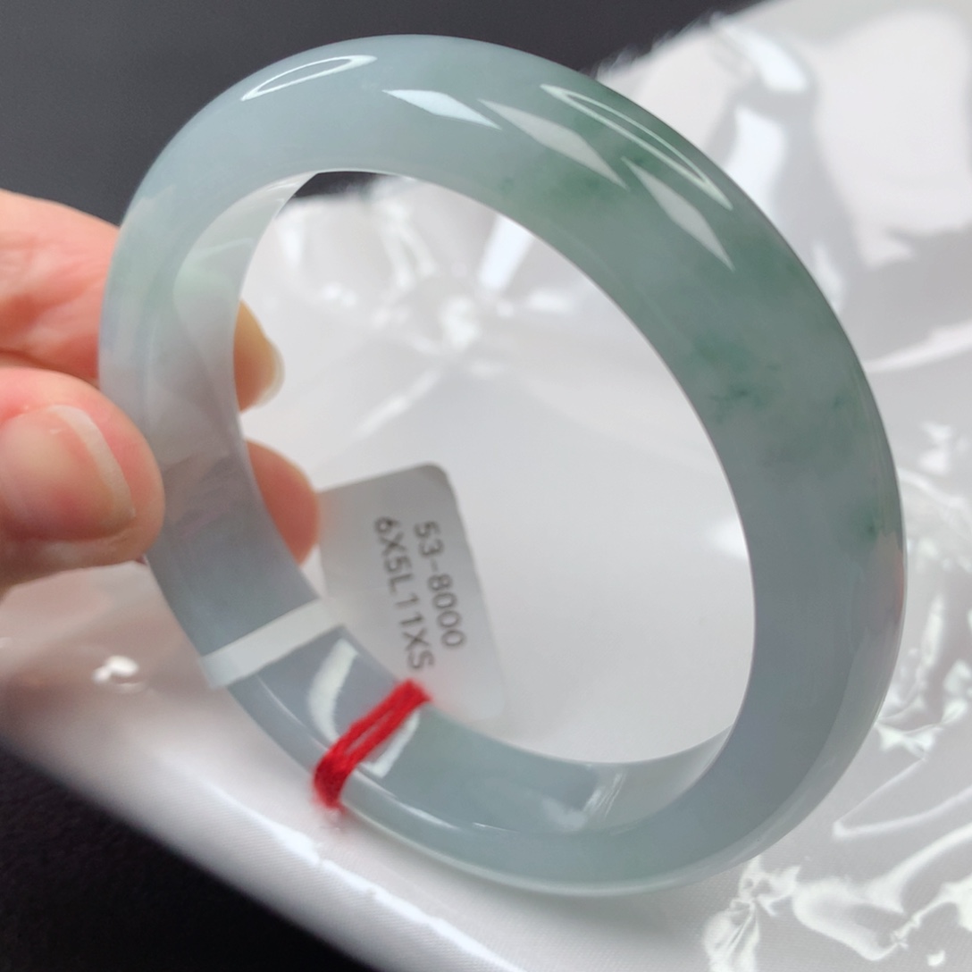 【闪购商品】翡翠手镯未镶嵌88号正圈xs53