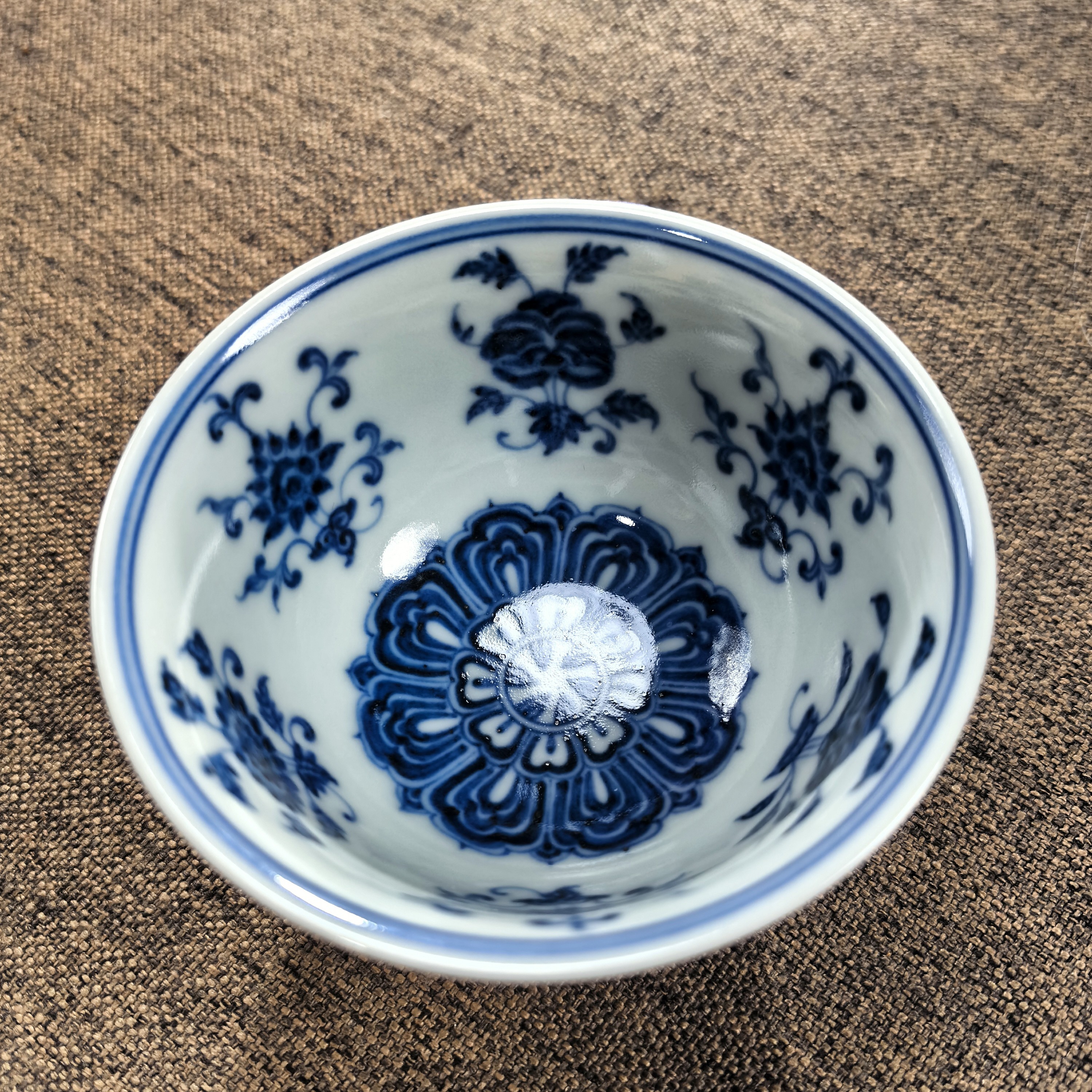 景德镇青花十二花神杯微瑕款