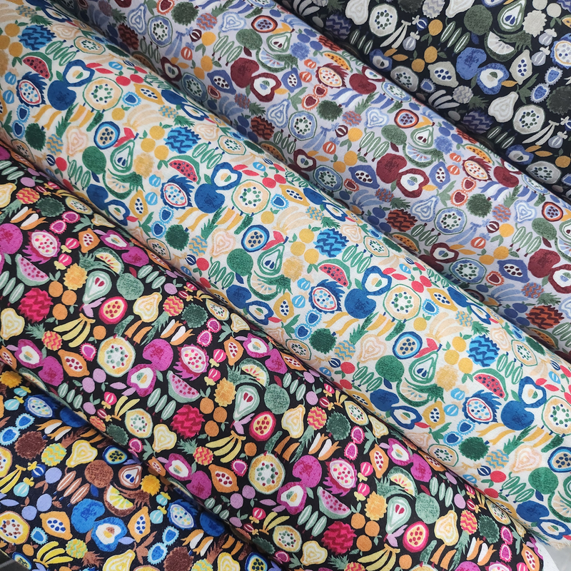 【国内现货】Hokkoh新款蔬菜水果60支高支棉面料手工diy布料半米