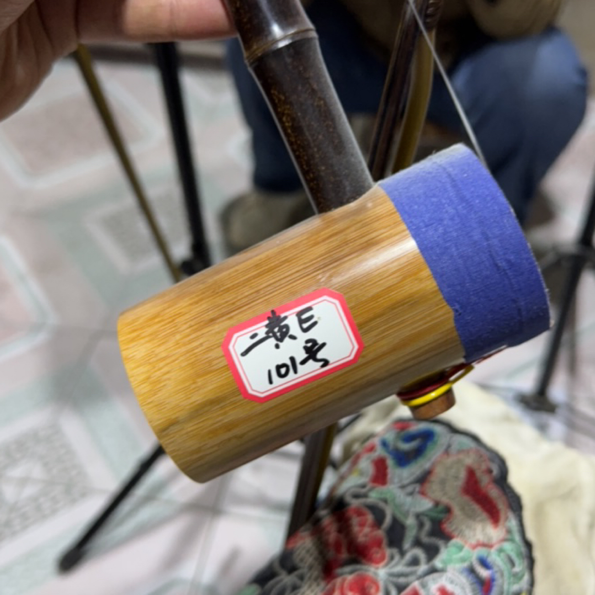 101号二黄e京胡紫竹黑檀轴