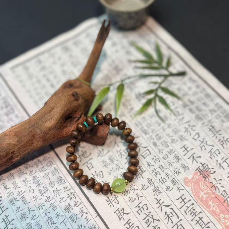 花梨算小盘珠精美手链MK130