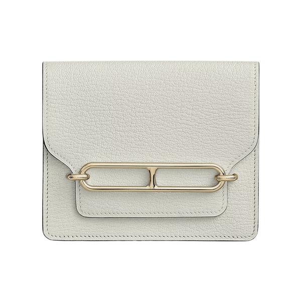 大吉中古/Hermes爱马仕冰川白猪鼻子卡包