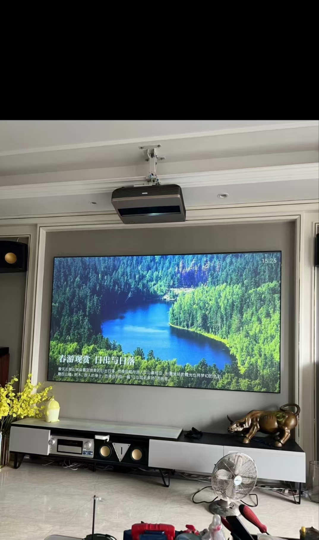 准新品  超短焦菲涅尔幕布