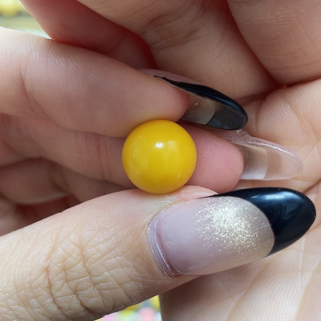 琥珀珠宝奇石未镶嵌12mm