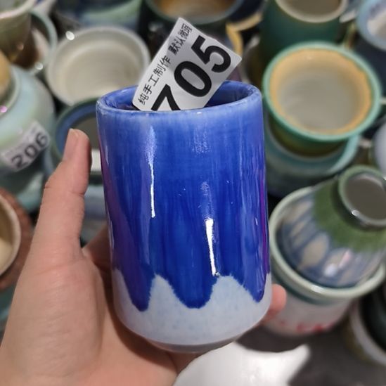 景德镇手工高温陶瓷：内5.5口高10