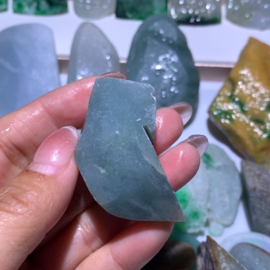 翡翠散珠翡翠边角料