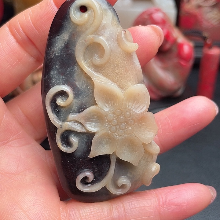 田黄石昌化石牌子把件挂件