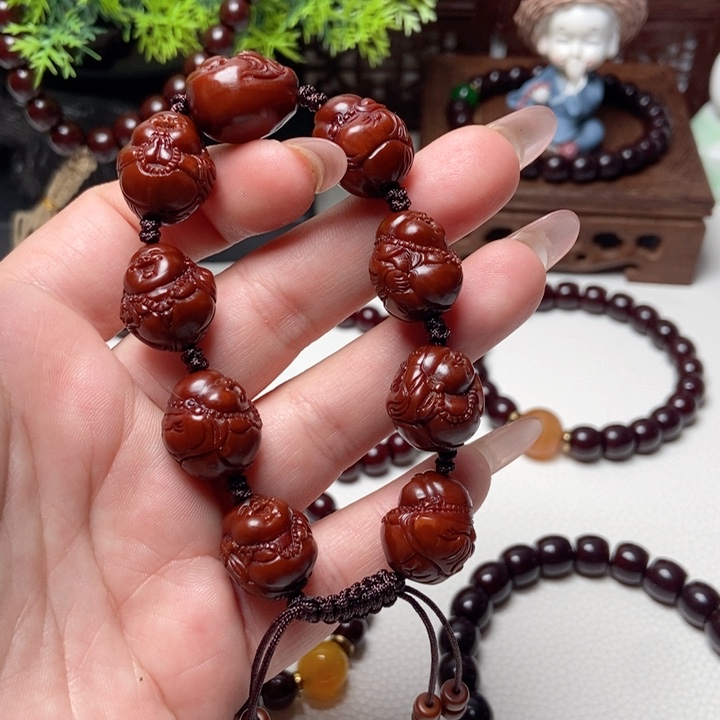 核桃手串/手链5️⃣**橄榄核手串