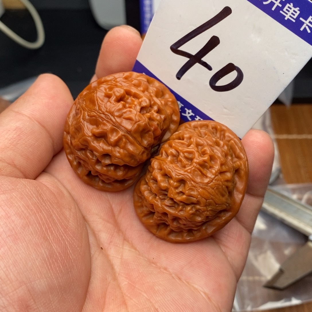 把件文玩核桃宫灯狮子头42尺