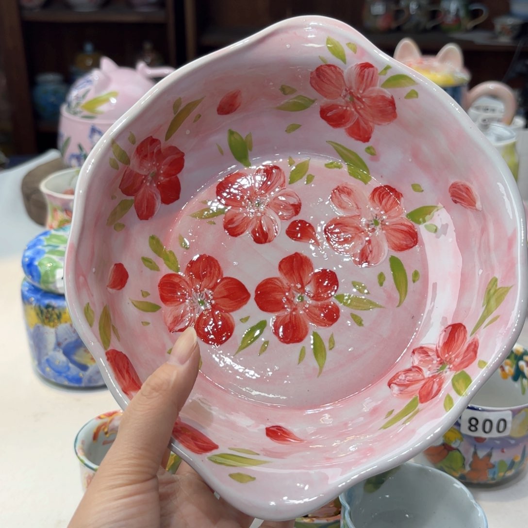 景德镇手绘高温釉下彩陶瓷茶具