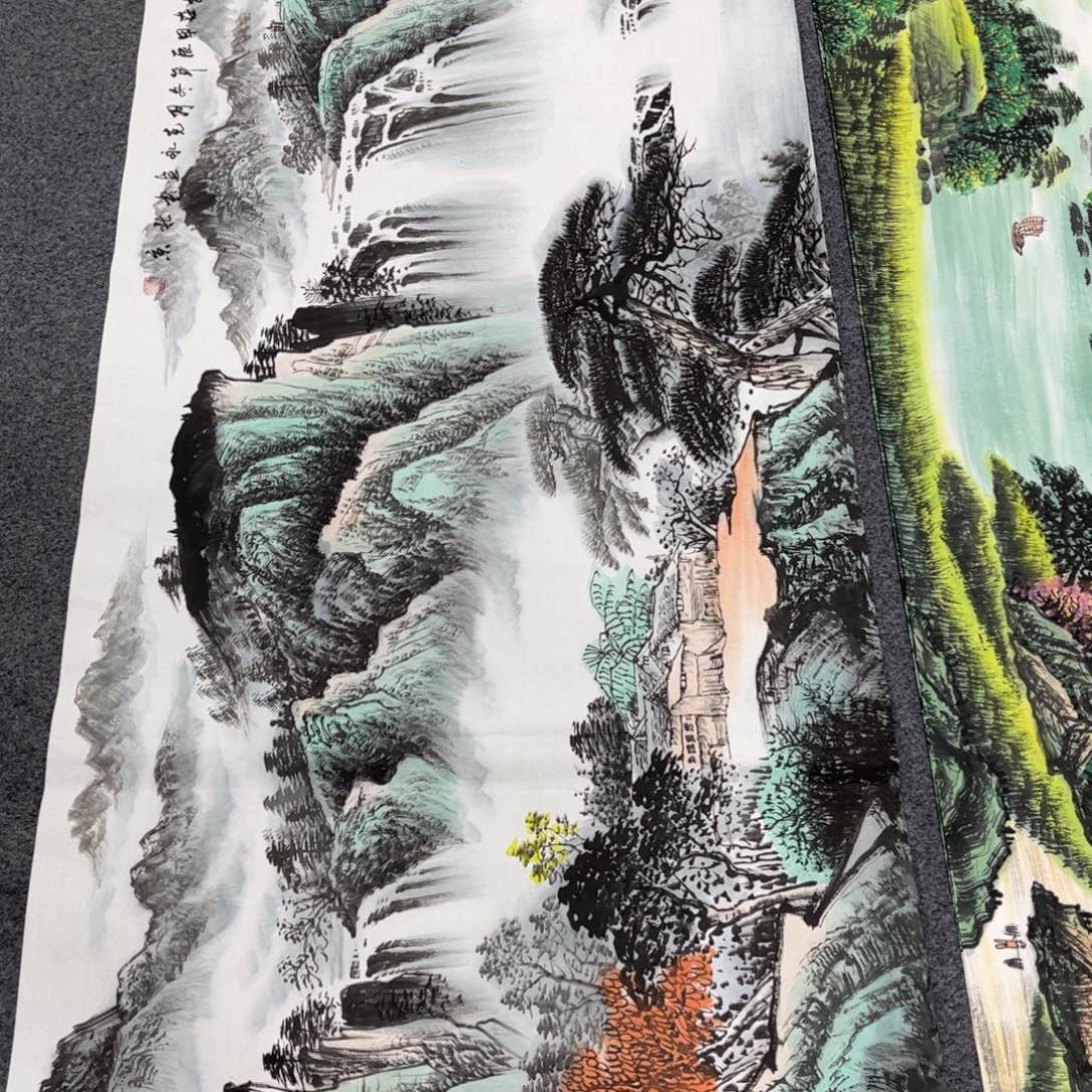 国画国画山水作品