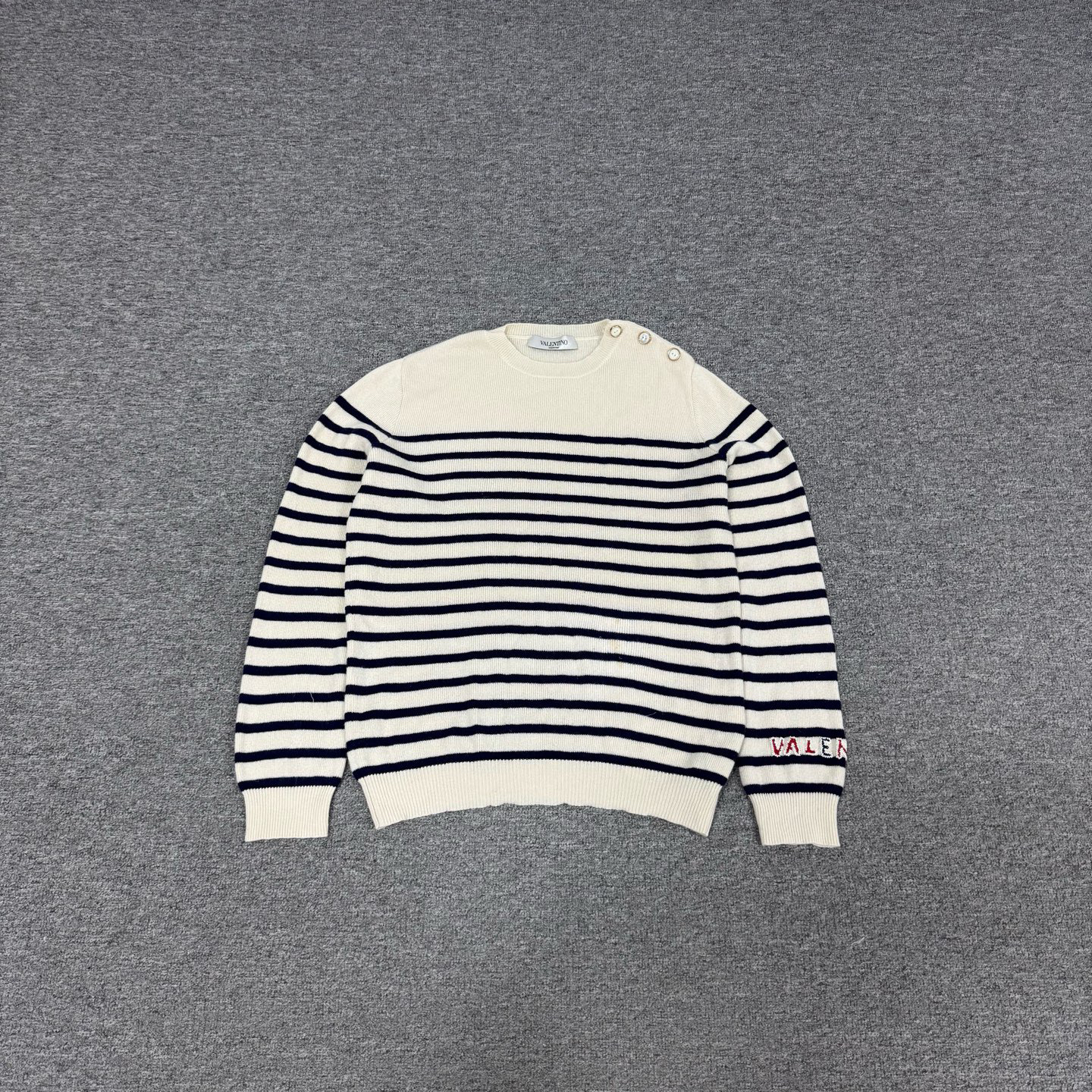 99新 AMIPARIS 华伦天奴 条纹毛衣s码