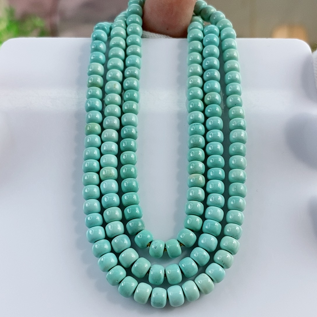 绿松石珠宝奇石未镶嵌5mm