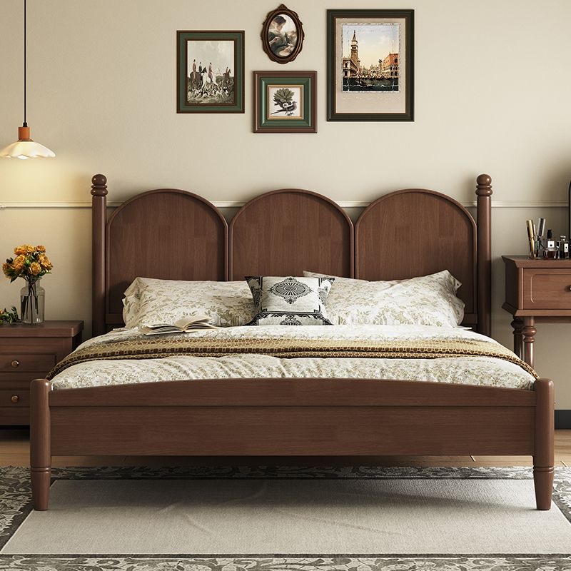 复古实木床乡村美式1.8双人床主卧1.5米中古风床法式现代简约婚床