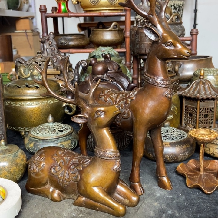 铜器工艺品摆件香炉摆件