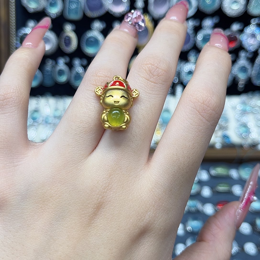 时***念岫玉银S925镶嵌吊坠(不含链)