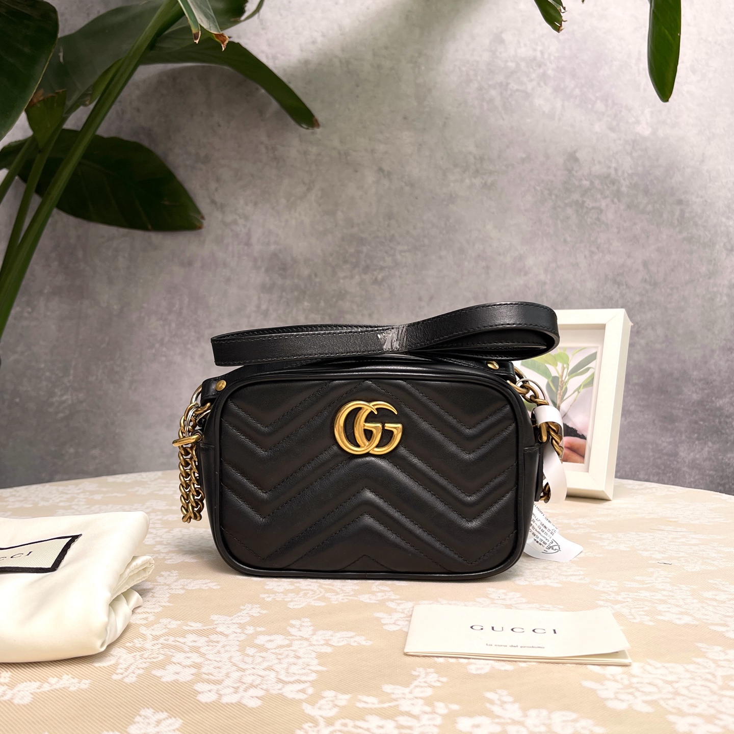 95新 GUCCI/古驰 【九筒奢品】相机包/单肩包/4182