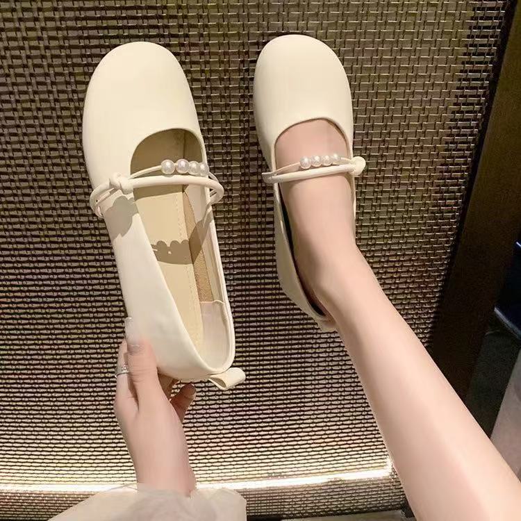 【品牌补贴】新款玛丽珍女单鞋2025新款温柔风平底软底小皮鞋配裙子