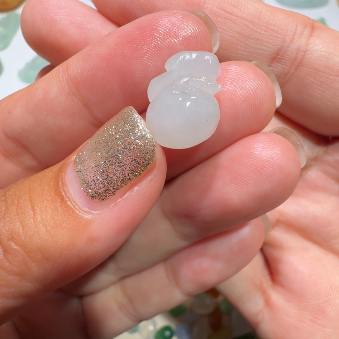 定制翡翠未镶嵌馨*瑶福袋