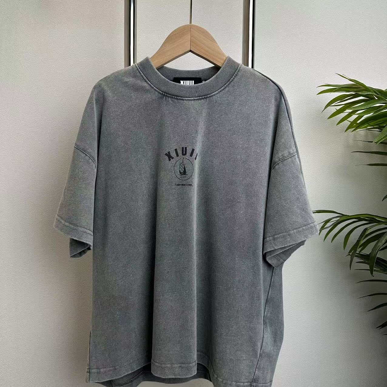 【B615】灰色短袖T恤B5-7/12