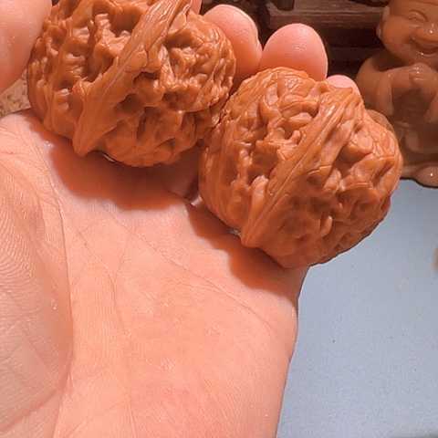 文玩核桃把件芭蕉扇39