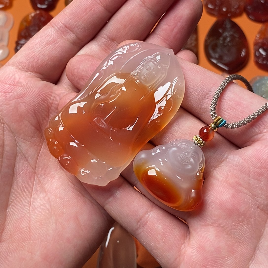 A***n玛瑙/玉髓未镶嵌颈饰