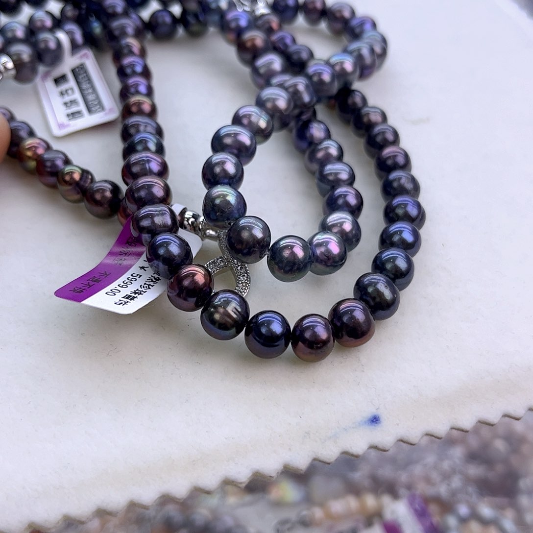 未镶嵌淡水珍珠项链定制714