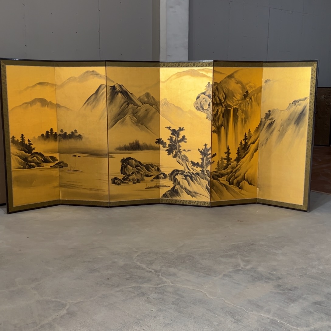 绘画屏风框画茶空间设计生活美学