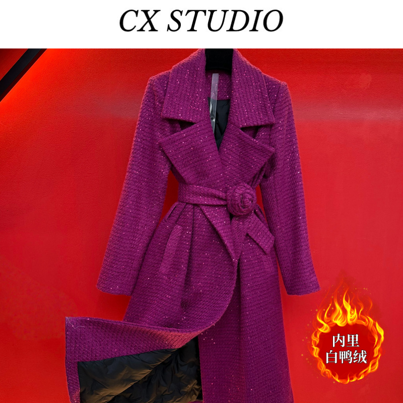 YC编码50 经典收腰轻奢时尚羽绒服(定制女装) CX273