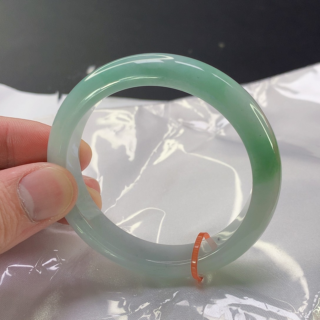 翡翠手镯未镶嵌143缅甸天然翡翠A货