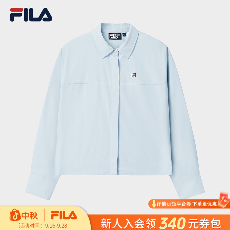 Fila/斐乐秋冬新款户外运动休闲时尚运动梭织长袖衬衫F11W548406F
