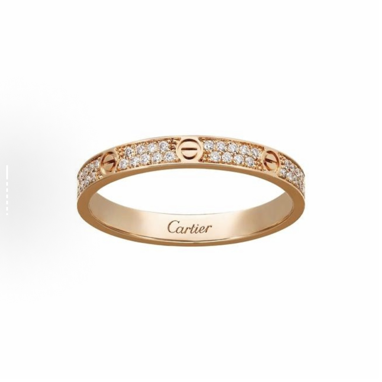 99新 Cartier/卡地亚 卡地亚窄版满天星戒指