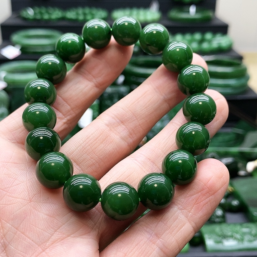 【闪购商品】和田玉（碧玉）手链未镶嵌