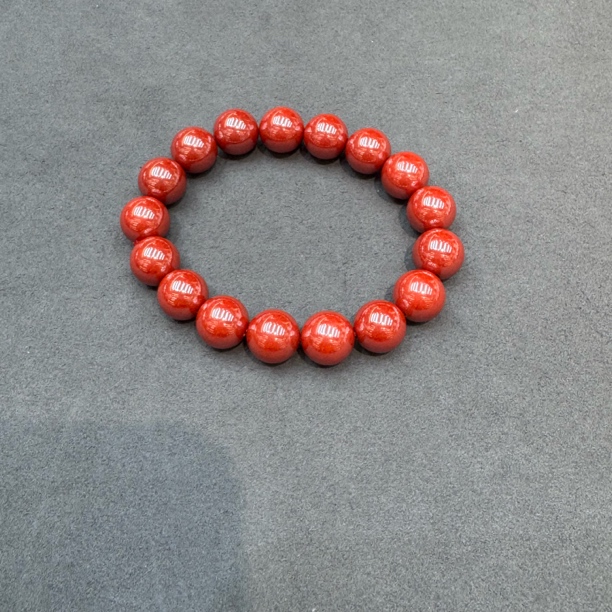 含辰砂工艺品3155-帝王砂手串单圈12mm