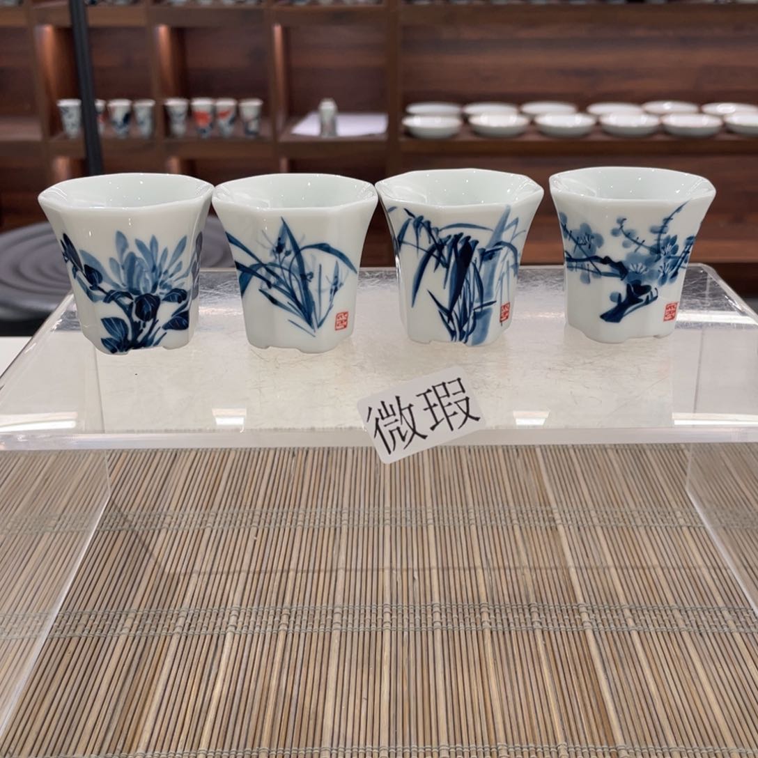 微瑕釉下彩纯手绘