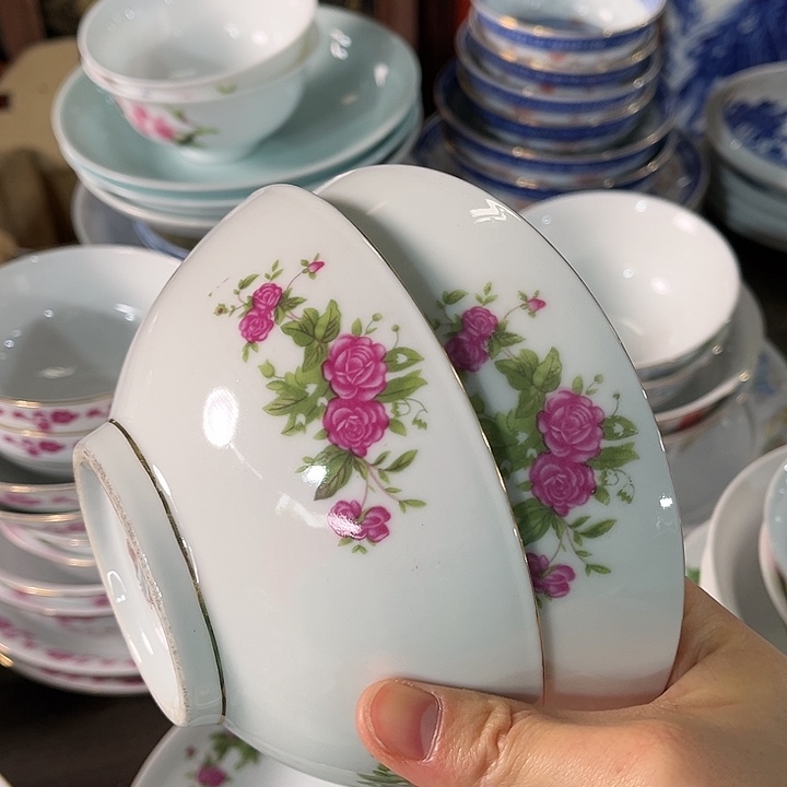 瓷片直径15.5厘米，发2个